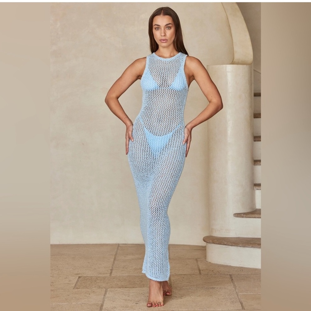 Monday swimwear- Dubai dress blue size small